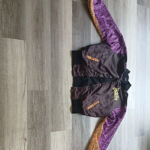 American Vintage Kids Purple and Brown Puffer Jacket